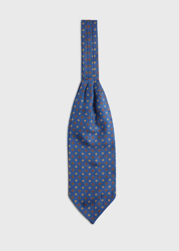 Silk Medallion Print Ascot