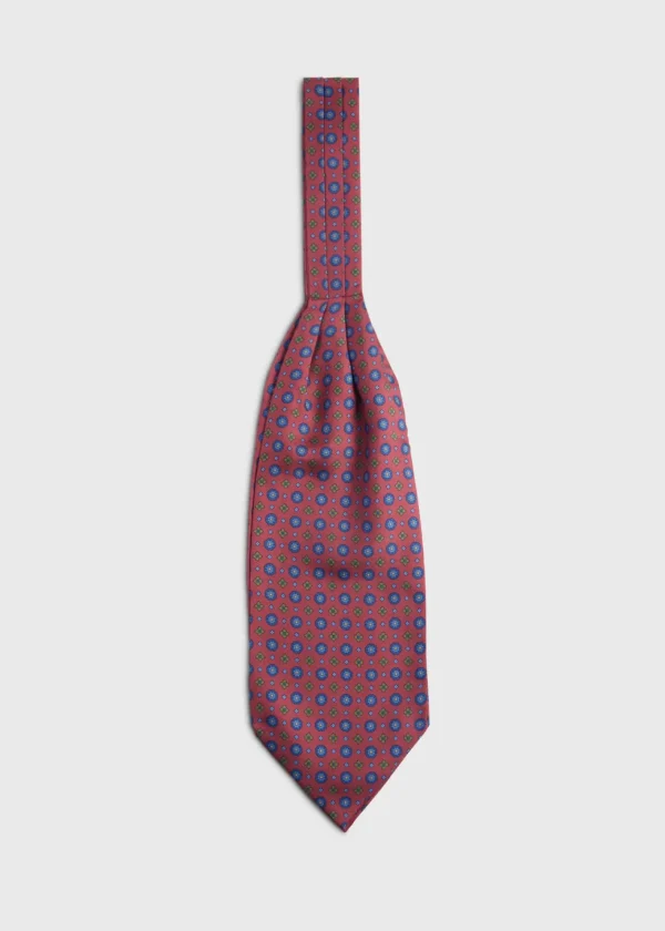 Silk Medallion Print Ascot