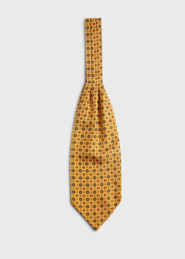 Silk Medallion Print Ascot