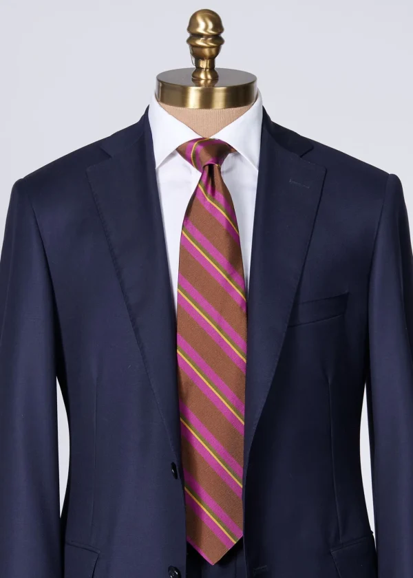 Silk Mogador Stripe Tie