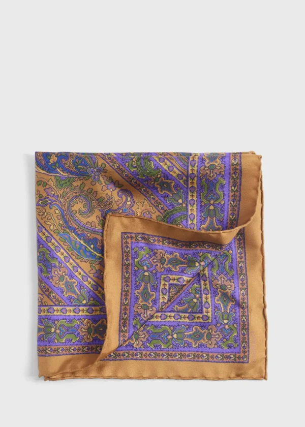 Silk Paisley Pocket Square