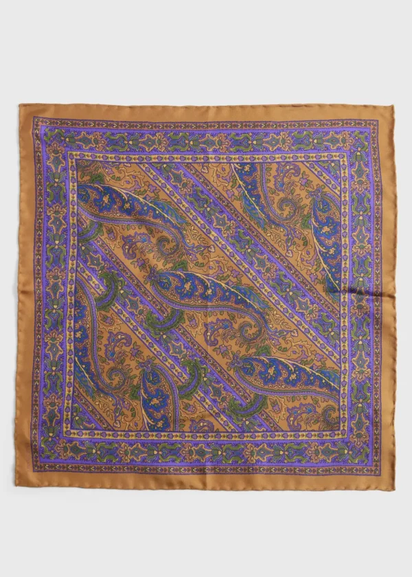 Silk Paisley Pocket Square