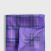 Silk Plaid Print Pocket Square