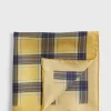 Silk Plaid Print Pocket Square