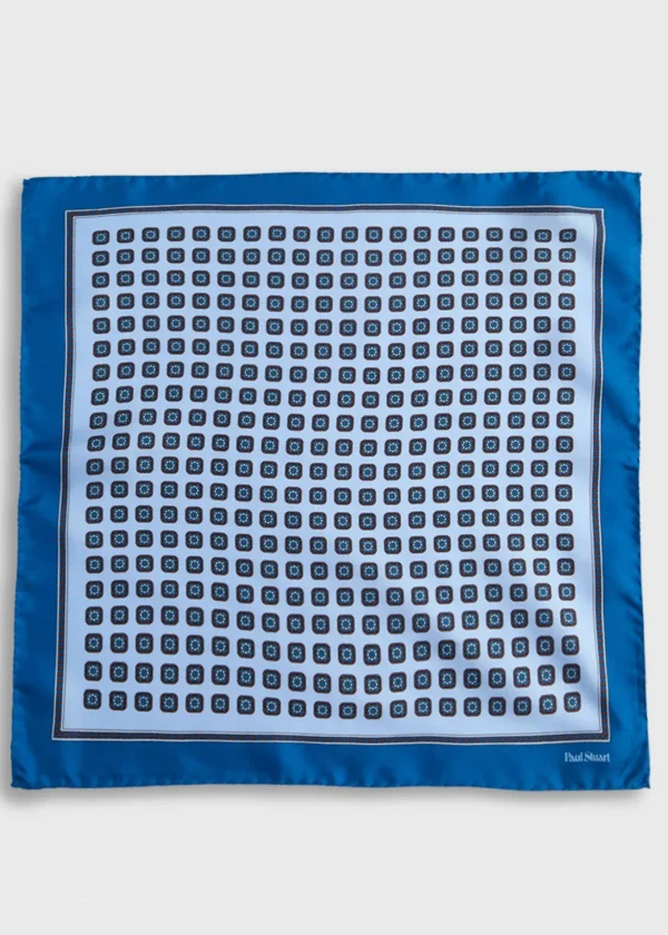 Silk Small Medallion Pocket Square
