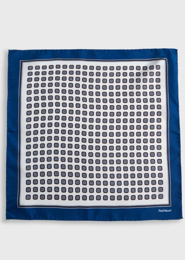 Silk Small Medallion Pocket Square