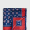 Silk Tossed Medallion Pocket Square