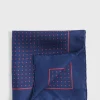 Silk Twill Dot Print Pocket Square