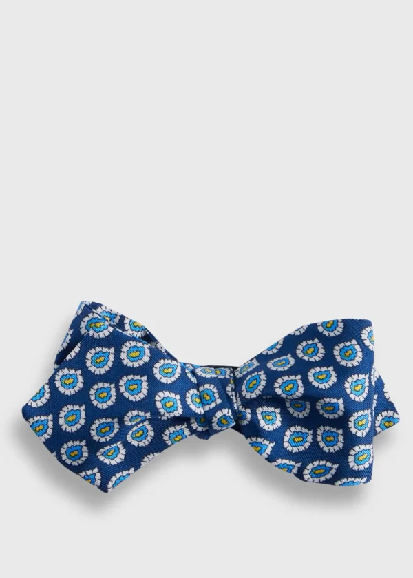 Silk Twill Micro Floral Bow Tie