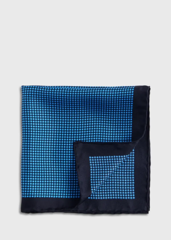 Silk Twill Micro Medallion Pocket Square