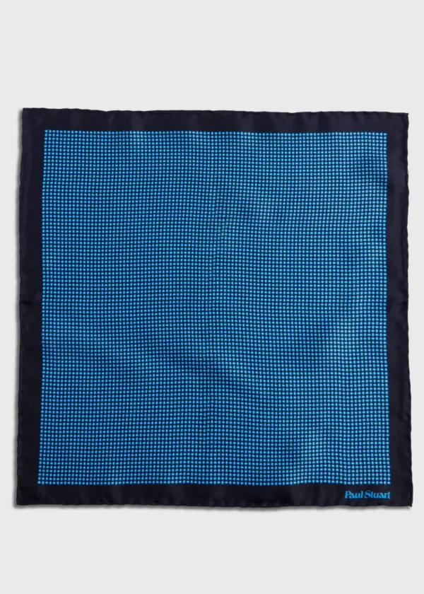 Silk Twill Micro Medallion Pocket Square