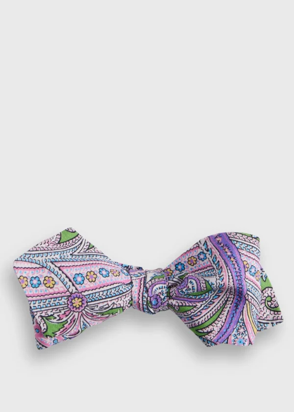 Silk Twill Paisley Bow Tie