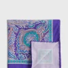 Silk Twill Paisley Pocket Square