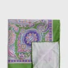 Silk Twill Paisley Pocket Square