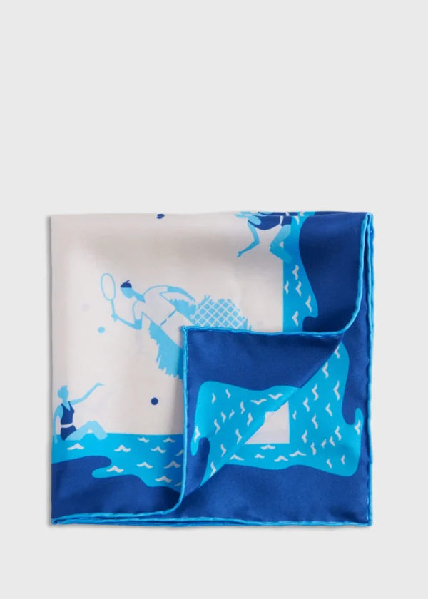 Silk Twill Summer Sports Pocket Square