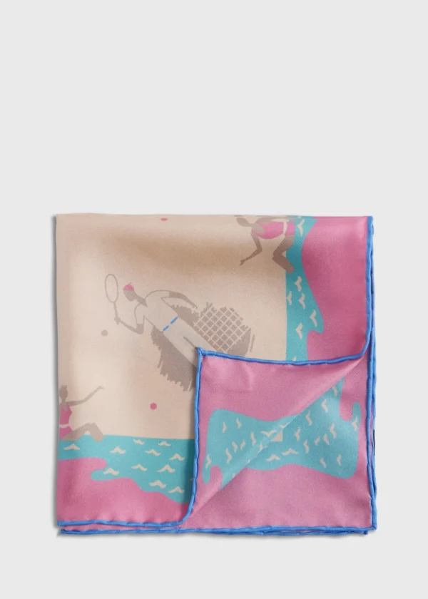 Silk Twill Summer Sports Pocket Square