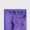 Silk Twill Tennis Racket Print Pocket Square