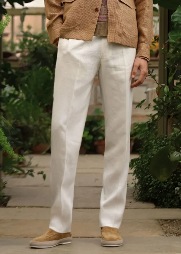 Soft Linen Canvas Dress Trouser