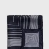 Square Pattern Silk Pocket Square