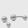 Sterling Silver Ball Cufflinks
