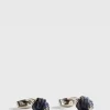 Sterling Silver With Sodalite Carved Knot Cufflinks