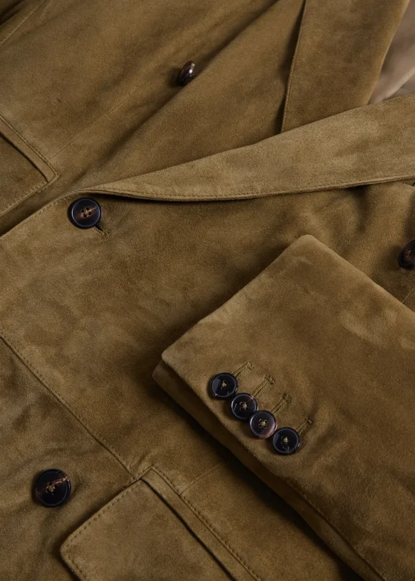 Suede Double Breasted Jacket