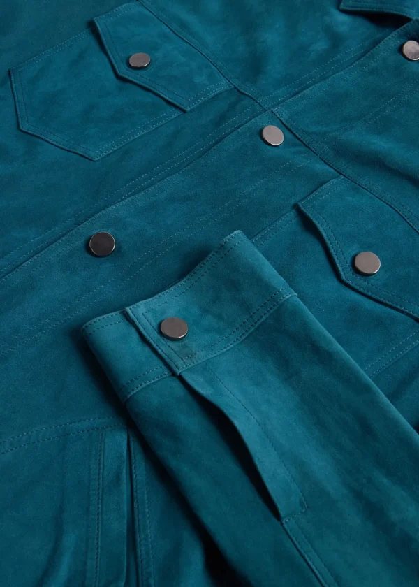 Suede Jean Jacket