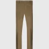 Suede Trimmed Brushed CottonTrouser