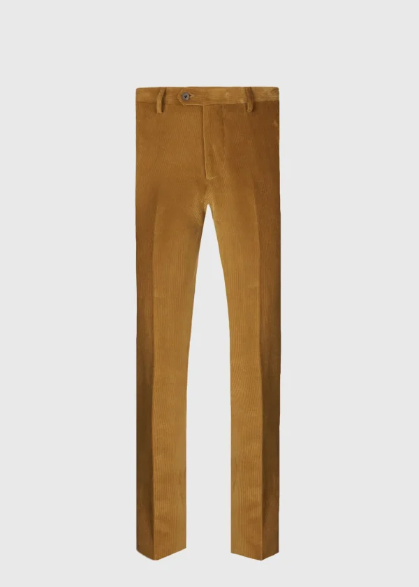 Suede Trimmed Corduroy Trouser