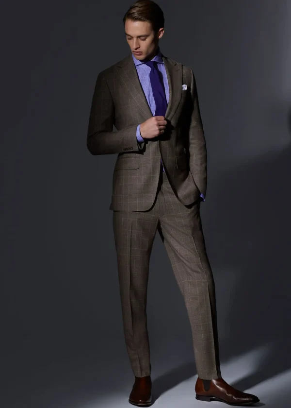 Super 120s Wool Plaid Colman Suit