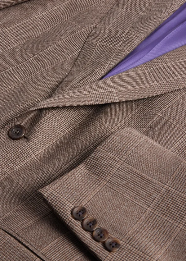 Super 120s Wool Plaid Colman Suit