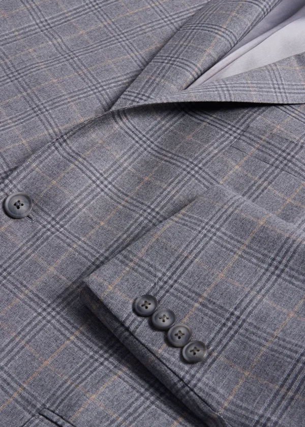 Super 130s Wool Plaid Paul Jacket