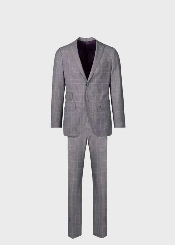 Super 120s Wool Plaid Suit