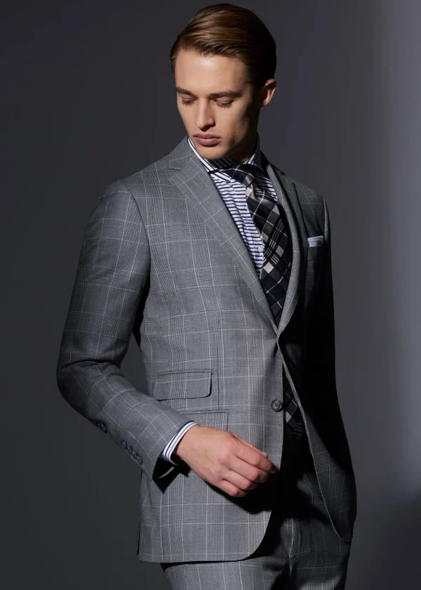 Super 120s Wool Plaid Suit