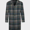 Taupe Multi Color Plaid Coat