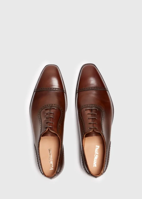 The Westbourne Brown Leather Cap Toe