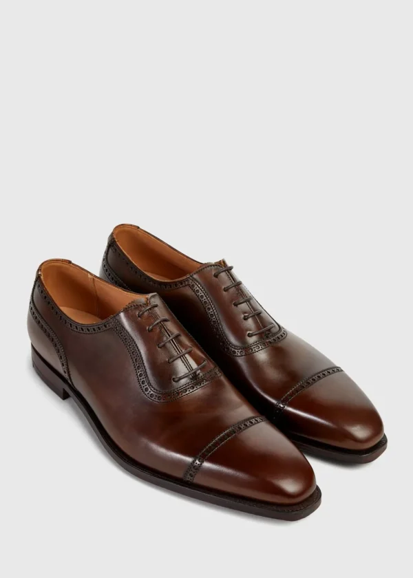 The Westbourne Brown Leather Cap Toe