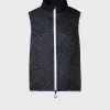 Tonal Parquet Logo Vest