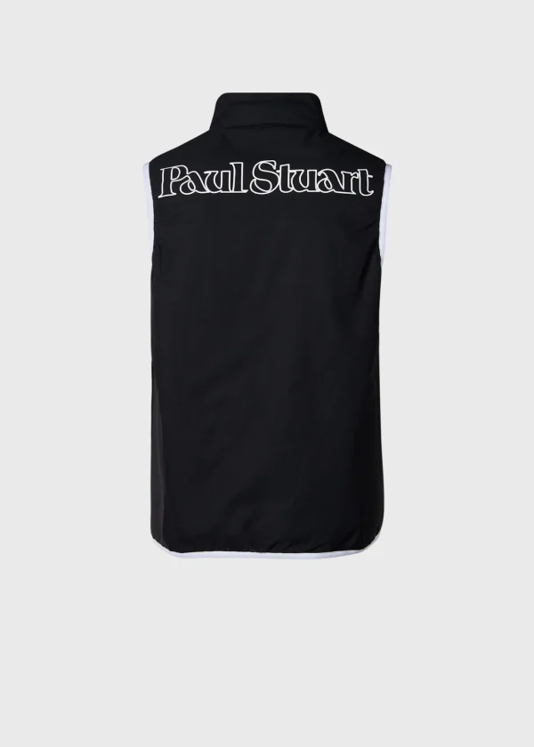Tonal Parquet Logo Vest