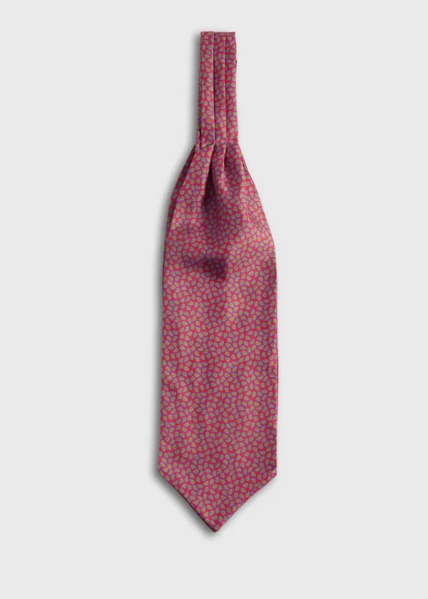 Tossed Pine Silk Ascot