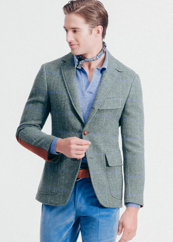 Tweed Jacket With Suede
