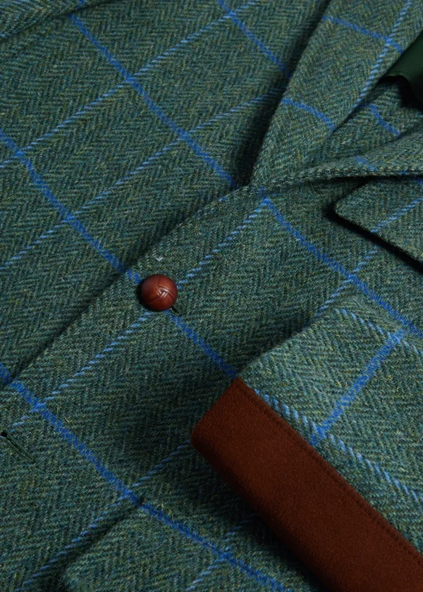 Tweed Jacket With Suede