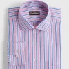Variegated Stripe Cotton Dress Shirt