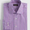 Variegated Stripe Slim Fit Dress Shirt