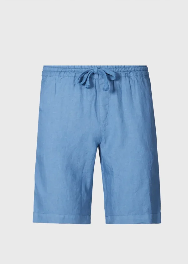 Washed Linen Bermuda Shorts