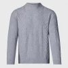 Wool & Cashmere Cable Crewneck Sweater