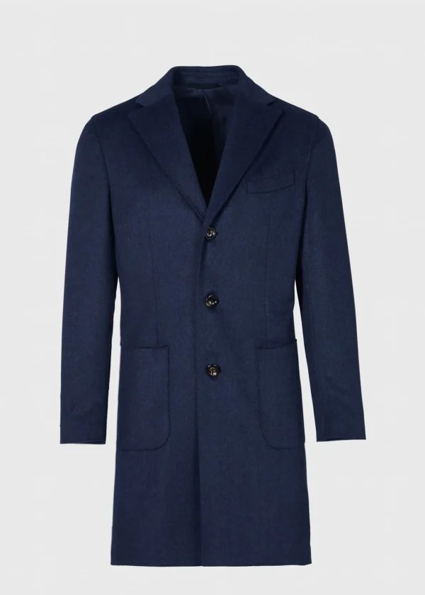 Wool & Cashmere Herringbone Coat