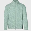 Wool & Cashmere Marled Zip Cardigan