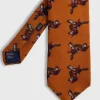 Wool & Cashmere Pheasant Print Tie
