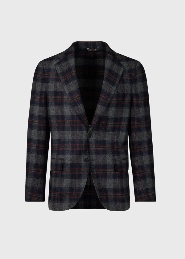 Wool & Cashmere Plaid Jacket
